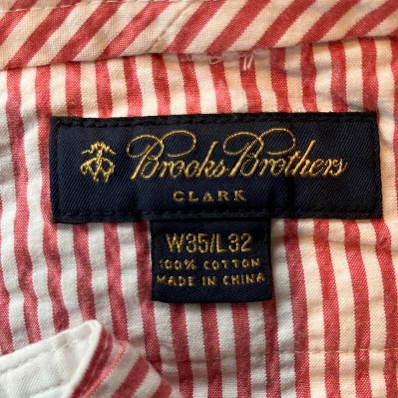 Lowest Price - Brooks Brothers navy/white oxford 100% cotton trouser - Picture 3 of 3